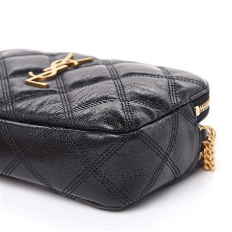 ysl becky quilted mini bag|SAINT LAURENT Grained Lambskin Quilted Mini Becky Double .